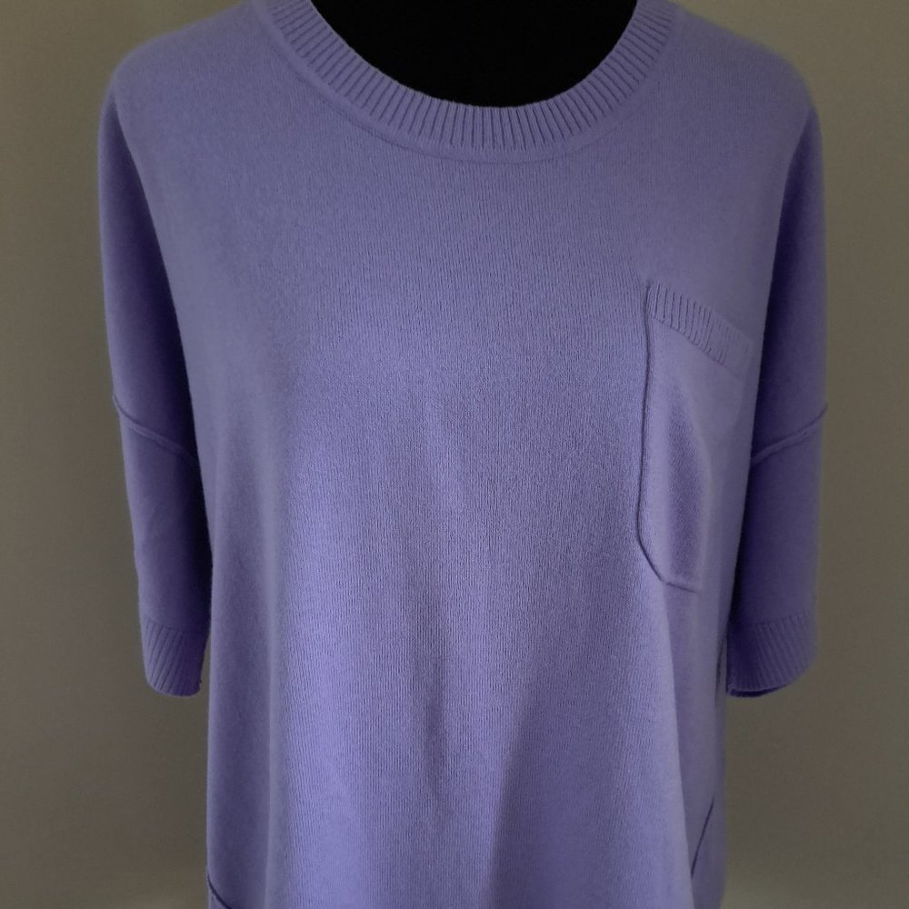 Isaac mizrahi sweater size L lilac color
